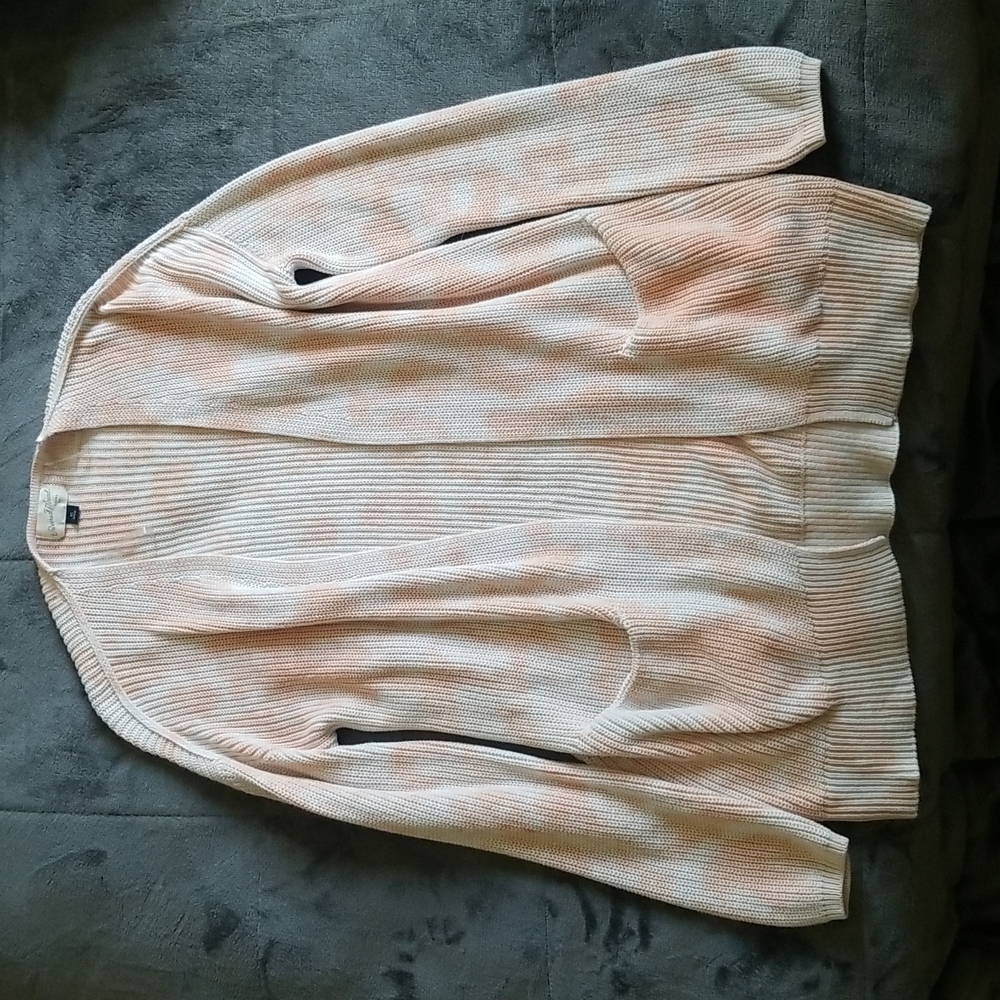 Womens Tie Dye Knit Cardigan 100% Cotton Pastel